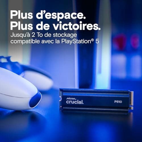 Crucial P510 W/Heatsink 2TB M.2-2280 SSD PCIe 5.0 NVMe image