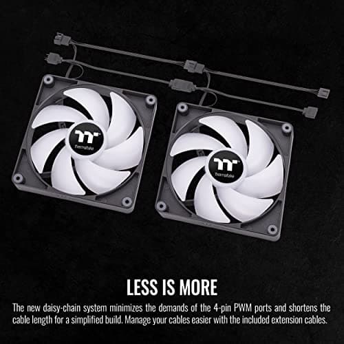 Thermaltake CT120 120mm Black ARGB Sync PWM 57.05 CFM 2-Pack image