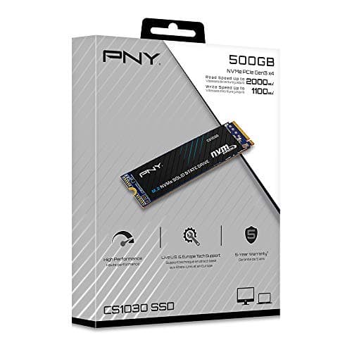 PNY CS1030 500GB SSD M.2-2280 PCIe 3.0 x4 NVMe image
