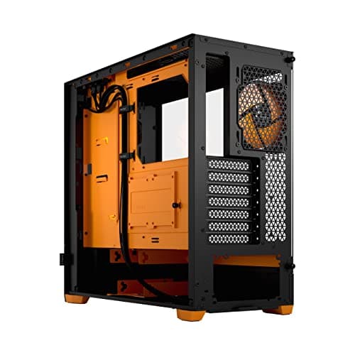 Fractal Design Pop Air ATX Mid Tower Orange / Black Tempered Glass Side Panel image