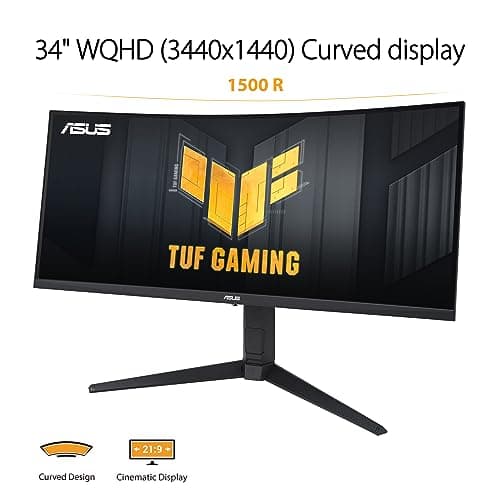 Asus TUF Gaming VG34VQL3A 34" 3440x1440 180Hz VA Curved Monitor image
