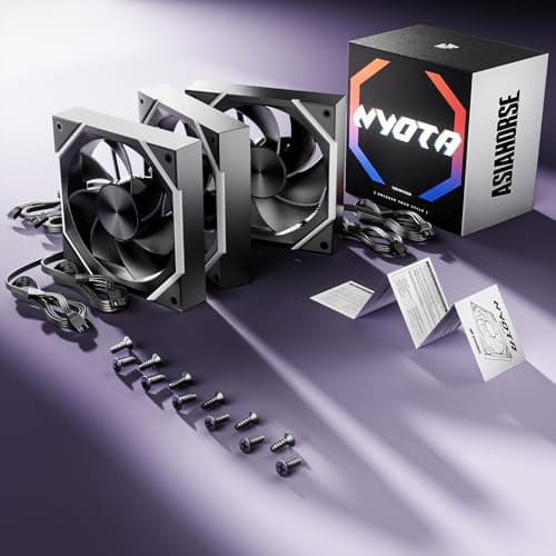 Asiahorse NYOTA 120mm Case Fans (3-Pack) Black Reverse Blade image