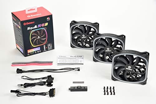 Enermax SquA 120mm Black RGB PWM 68.27 CFM 3-Pack image