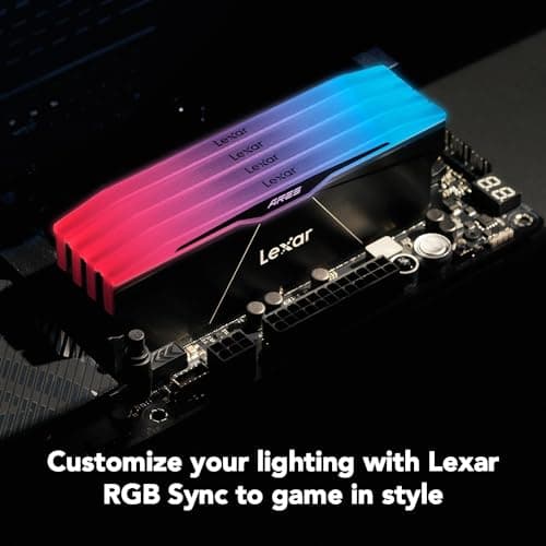 Lexar Ares RGB 2nd Gen Black DDR5-8000 CL40 48GB (2x24GB) image