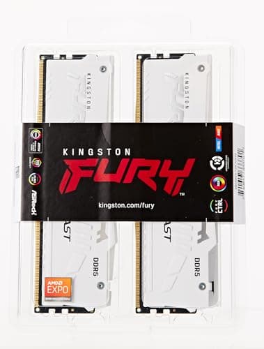 Kingston FURY Beast RGB White DDR5-5600 CL36 32GB (2x16GB) image