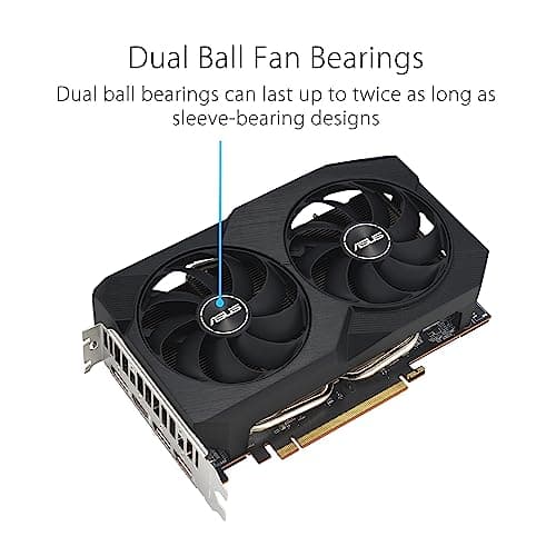 Asus Radeon RX 7600 DUAL OC V2 8GB GDDR6 Black image