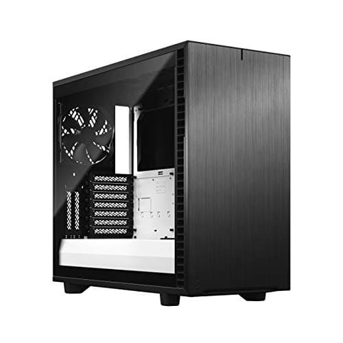 Fractal Design Define 7 Black Brushed Aluminum / Steel E-ATX Silent Modular Dark Tinted Tempered Glass Window Mid Tower Computer Case image