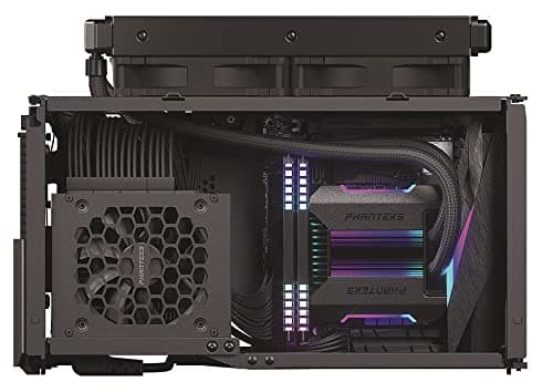 Phanteks EVOLV SHIFT XT Mini-ITX Desktop Silver / Black with Tempered Glass Side Panel and USB 3.2 Gen 2 Type-C, USB 3.2 Gen 1 Type-A image