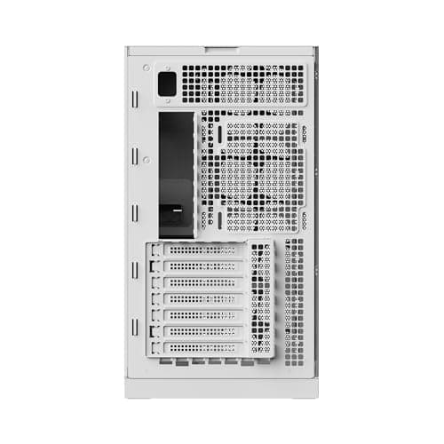 Geometric Future Model 5 Vent ATX Mid Tower White with Tempered Glass Side Panel and USB 3.2 Gen 2x2 Type-C, USB 3.2 Gen 1 Type-A image