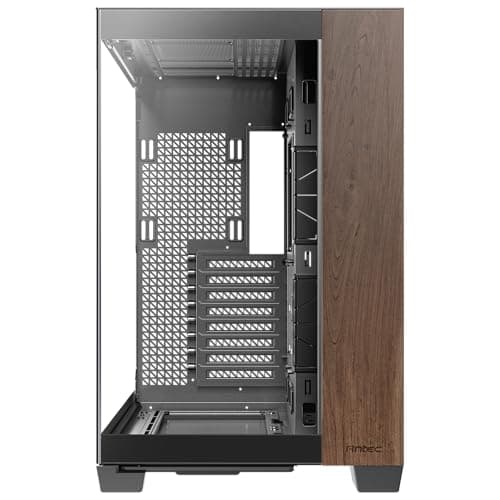 Antec C8 Wood ATX Full Tower Black / Brown with Tempered Glass Side Panel and USB 3.2 Gen 2 Type-C USB 3.2 Gen 1 Type-A image