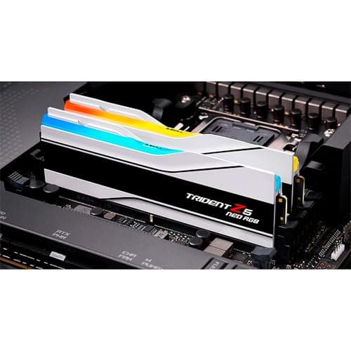 G.Skill Trident Z5 Neo RGB Silver / Black DDR5-6000 CL28 32GB (2x16GB) image