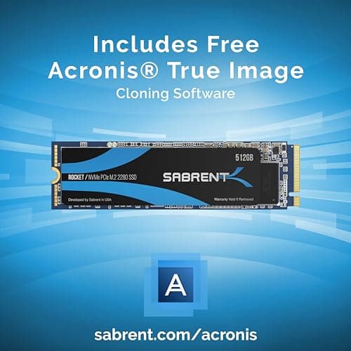 Sabrent Rocket 512GB M.2 SSD PCIe 3.0 NVMe image