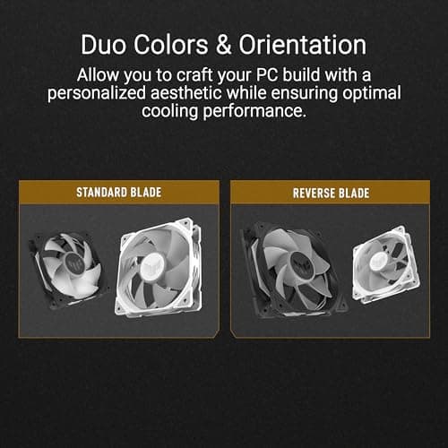 Asus TUF Gaming TR120 120mm Black ARGB PWM 77.4 CFM 3-Pack image