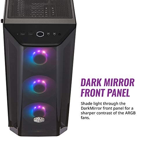 Cooler Master MasterBox MB520 ARGB ATX Mid Tower Black with Tempered Glass Side Panel image