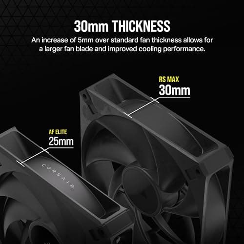 Corsair RS140 MAX 140mm Black PWM 104 CFM 2-Pack image