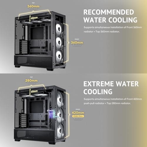 Antec FLUX SE ATX Mid Tower Black / Brown with Tempered Glass Side Panel and USB 3.2 Gen 2 Type-C USB 3.2 Gen 1 Type-A image