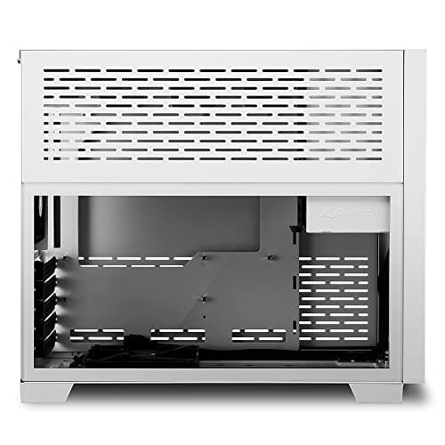SHARKOON MS-Z1000 Micro ATX Mid Tower White Tempered Glass Side Panel with USB 3.2 Gen 1 Type-A Front Panel image
