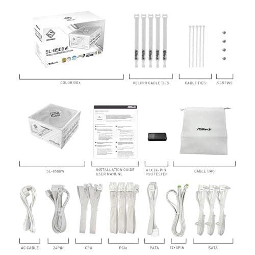 ASRock Steel White 850W Fully Modular 80+ Gold image