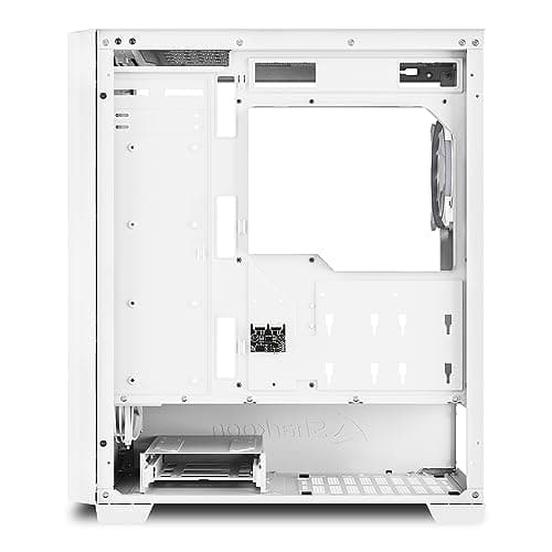 SHARKOON VS9 RGB ATX Mid Tower White Tempered Glass Side Panel USB 3.2 Gen 2 Type-C USB 3.2 Gen 1 Type-A image