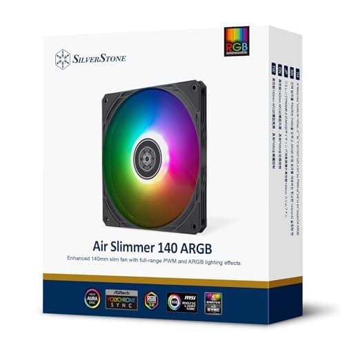 Silverstone Air Slimmer 140mm Black PWM ARGB image