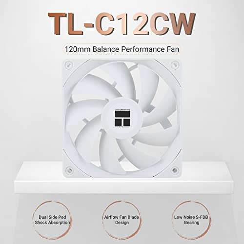 Thermalright TL-C12CW 120mm White PWM 66.17 CFM image