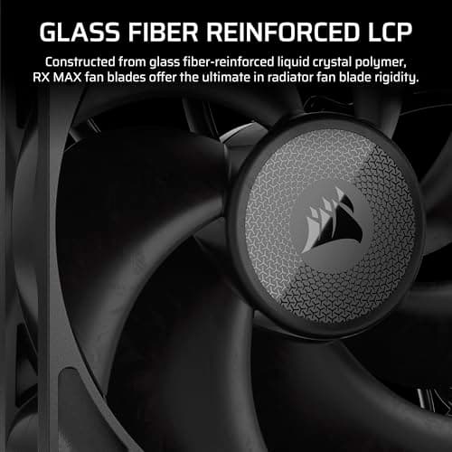Corsair iCUE LINK RX120 MAX Starter Kit 120mm Black PWM 71.6 CFM 3-Pack image