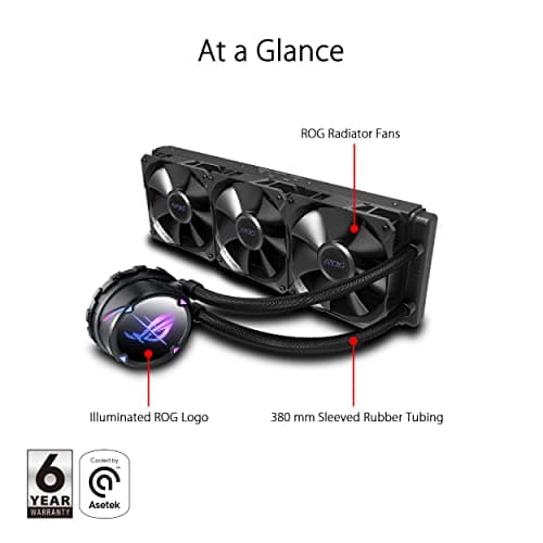 Asus ROG STRIX LC II 80.95 CFM Water 360mm Black image