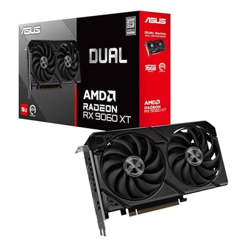 ASUS Dual Radeon RX 9060 XT 16GB GDDR6 Black main image