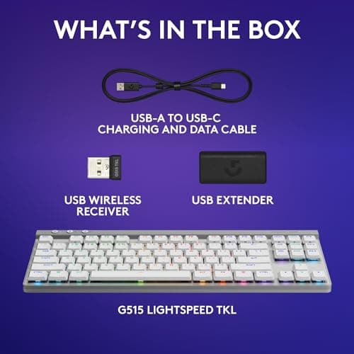 Logitech G515 Mechanical LIGHTSPEED RGB Wireless/Bluetooth/Wired Gaming Keyboard image