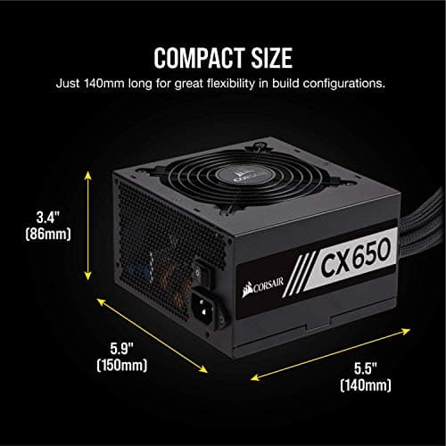 Corsair CX650 (2017) ATX 650W Non-Modular 80+ Bronze Certified image