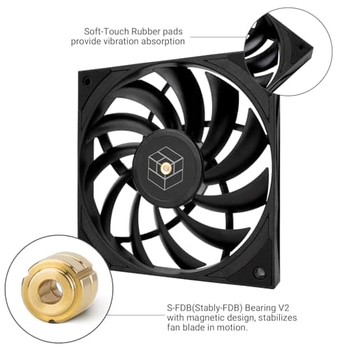 Thermalright TL-H12015 120mm Black PWM 56.36 CFM 1-Pack image