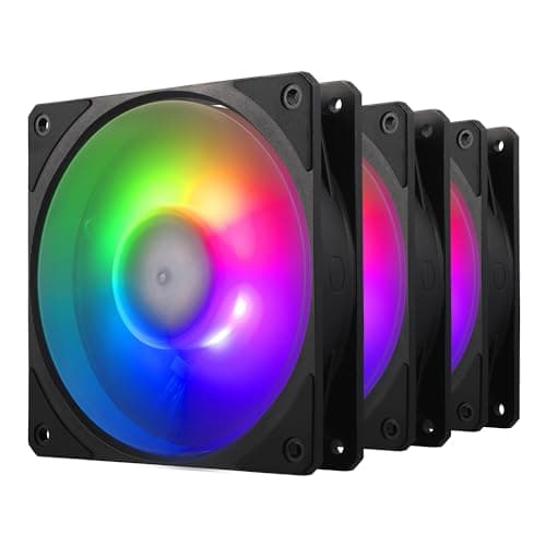 Cooler Master Mobius 120P 120mm Black PWM ARGB 3-Pack image