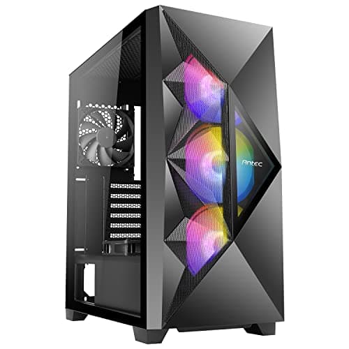 Antec Dark League DF800 FLUX ATX Mid Tower Black with Tempered Glass Side Panel and USB 3.2 Gen 1 Type-A image