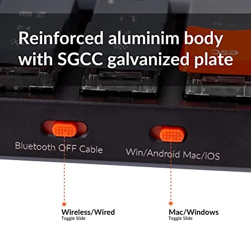 Keychron K3 V2 Ultra-slim RGB Wired/Bluetooth/Wired Standard Keychron Optical Red Low Profile (Hot-Swappable) Keyboard image