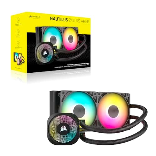 Corsair NAUTILUS RS Water 240mm ARGB 74.37 CFM Black image
