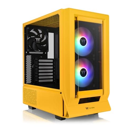 Thermaltake Ceres 350 MX ATX Mid Tower Yellow Tempered Glass Side Panel, USB 3.2 Gen 2 Type-C and USB 3.2 Gen 1 Type-A Front Panel image