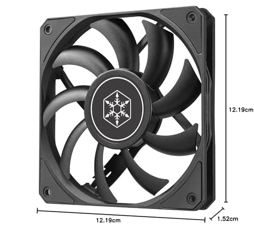 Silverstone Air Slimmer 120 120mm Black PWM 63.67 CFM image