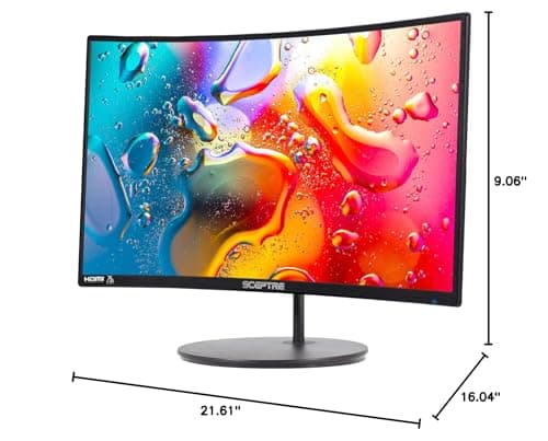Sceptre C248W-1920RN 23.6" 1920x1080 75Hz VA Curved Monitor image