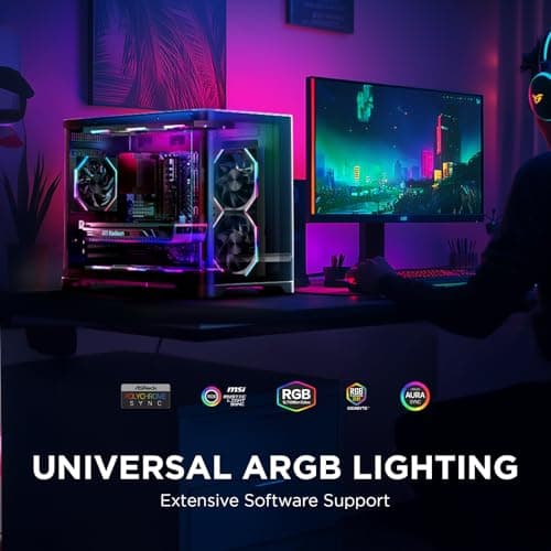 Asiahorse Nyota A14 140mm PC Case Fan – High-Efficiency Cooling Reverse Blade Black image