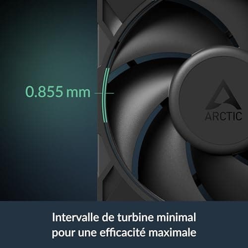 ARCTIC P12 Pro 120mm Black PWM 77 CFM 5-Pack image