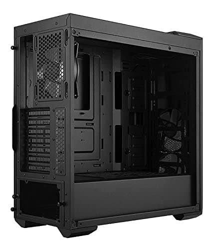 Cooler Master MasterBox MB500 ATX Mid-Tower with Three 120mm RGB Fans, Front Semi-Meshed Ventilation, Tempered Glass Side Panel & RGB Lighting System, Black (MCB-B500D-KGNN-S00) image