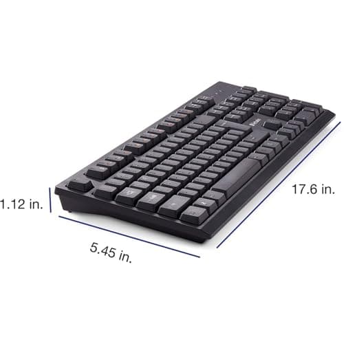 Verbatim 70724 Wireless Slim Keyboard With Laser Mouse image