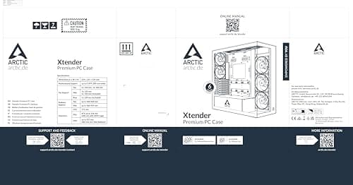 ARCTIC Xtender VG ATX Mid Tower White Tempered Glass image