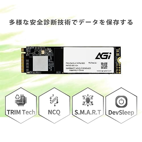 AGI AI298 512GB SSD M.2-2280 PCIe 3.0 x4 NVMe image
