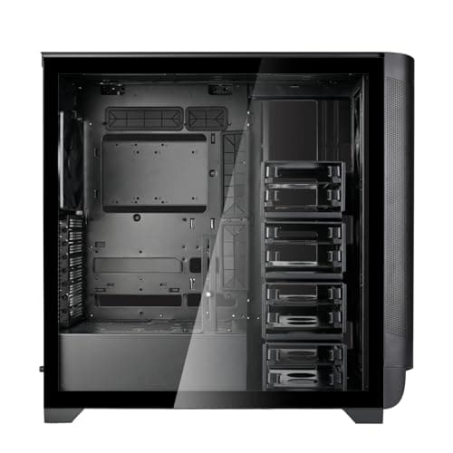 Silverstone SETA A2 ATX Mid Tower Black with Tempered Glass Side Panel and USB 3.2 Gen 2 Type-C, USB 3.2 Gen 1 Type-A image