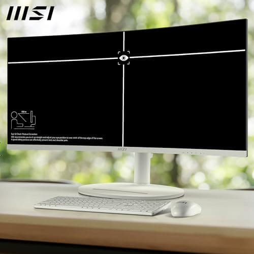 MSI Modern MD342CQPW 34" 3440x1440 120Hz VA Curved Monitor image