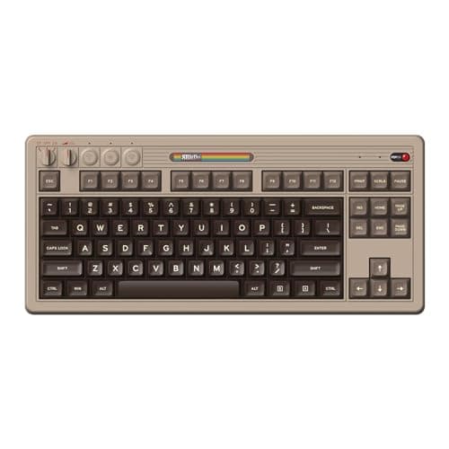 8BitDo Retro C64 Wired/Bluetooth/Wireless Kailh Box White V2 Gaming Keyboard image