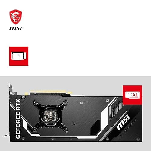 MSI VENTUS 3X E GeForce RTX 4070 Ti 12GB GDDR6X Silver / Black image