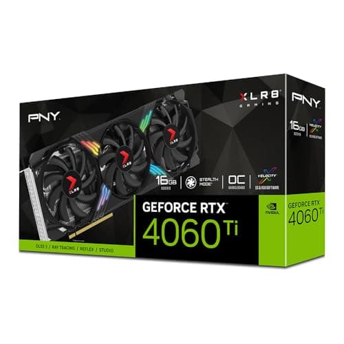 PNY GeForce RTX 4060 Ti XLR8 Gaming VERTO EPIC-X RGB OC 16GB GDDR6 Black image