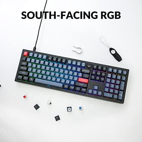 Keychron V6 QMK Knob Wired Standard Mechanical Keyboard image